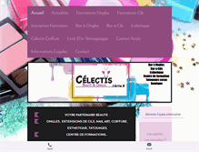 Tablet Screenshot of celectisbeaute.com